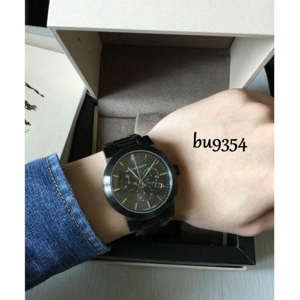 Burberry Men's-black-IP-bracelet Mens Watch BU9354
